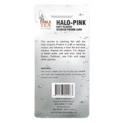 Force Ten Halo-Pink Soft Plastic Scented Prawn Lure