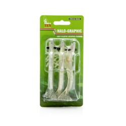 Force Ten Halo King Prawn Lure - Red Tail / Clear Spec / Pink - M4426